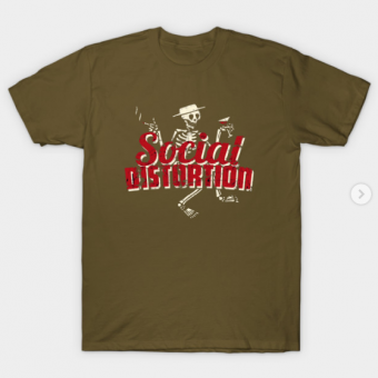 Social distortion T-Shirt military green for men