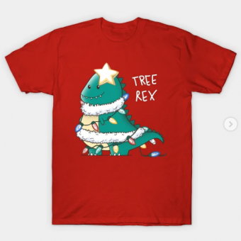 Tree-Rex T-Shirt red for men