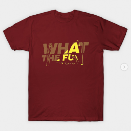 what the fu T-Shirt maroon for men