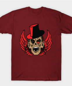 zombie T-Shirt maroon for men