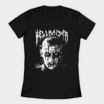 Black Metal Pinhead T-Shirt black for women