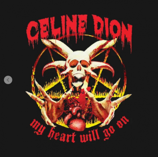 Celine Dion T-Shirt black design