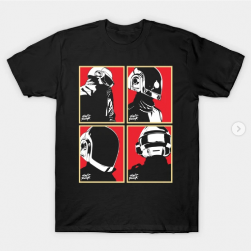 Daft Punk 02 T-Shirt Black for men