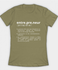 Entrepreneur T-Shirt light olive for women