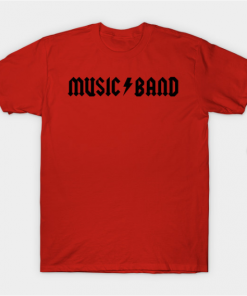 Music T-Shirt red for men