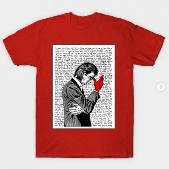 NICK CAVE T-Shirt red for men