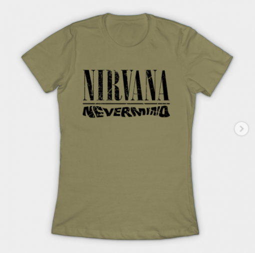 Nirvana nevermind T-Shirt light olive for women