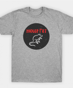 Parks And Recreation Mouse Rat T-Shirt heather for men