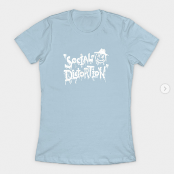 Social Distortion T-Shirt light blue for women