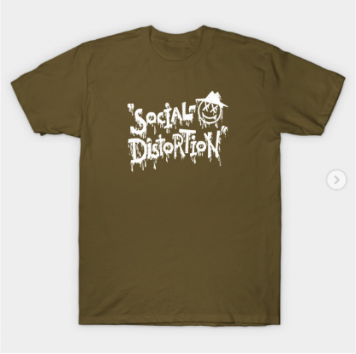 Social Distortion T-Shirt military green for men