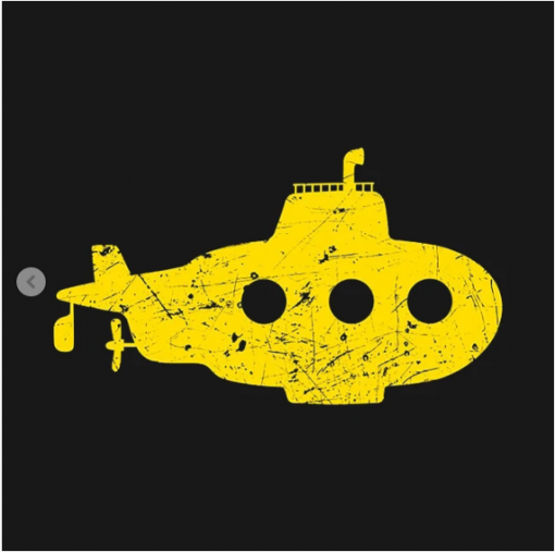 yellow submarine T-Shirt black design