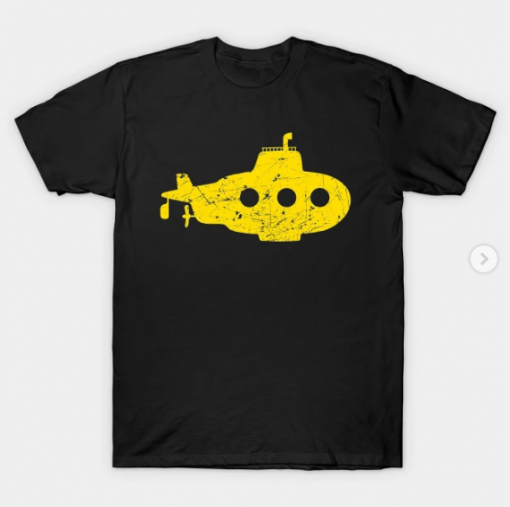 yellow submarine T-Shirt black for men