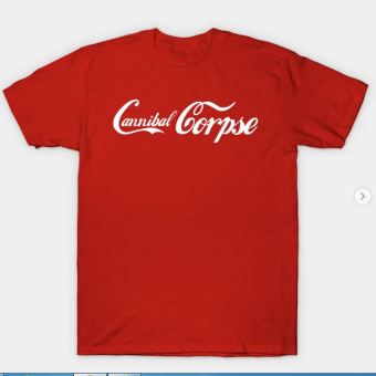 CANNIBAL COPSE T-Shirt red for men