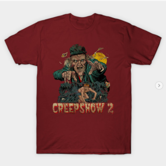 Creepshow-2 Vintage 1987 T-Shirt maroon for men