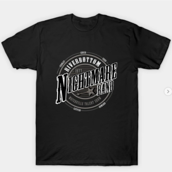 Emmet Otter Riverbottom Nightmare Band T-Shirt black for men
