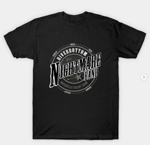 Emmet Otter Riverbottom Nightmare Band T-Shirt black for men