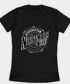 Emmet Otter Riverbottom Nightmare Band T-Shirt black for women