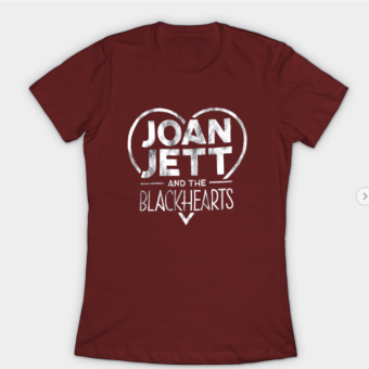 Joan Jett and The Blackhearts T-Shirt maroon for women