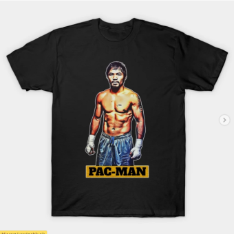 Manny Pacquiao Pac Man T-Shirt black for men