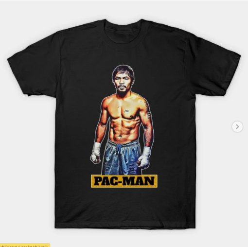 Manny Pacquiao Pac Man T-Shirt black for men