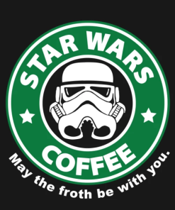 May the froth be with you T-Shirt black design