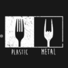 Metal Fork T-Shirt black design