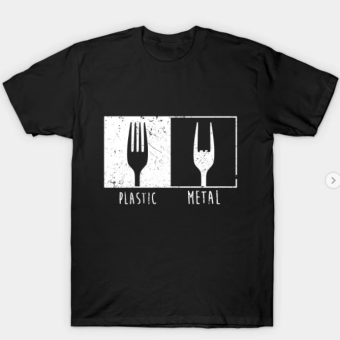 Metal Fork T-Shirt black for men