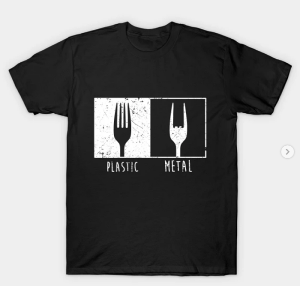 Metal Fork T-Shirt black for men