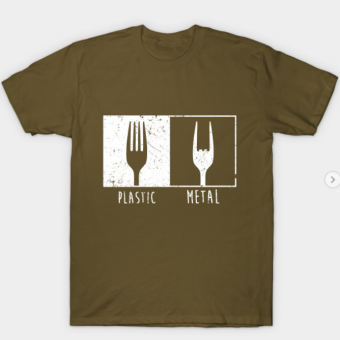 Metal Fork T-Shirt military green for men