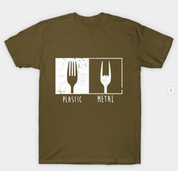 Metal Fork T-Shirt military green for men