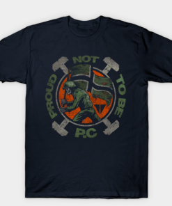 PROUD NOT TO BE P.C T-Shirt navy for men