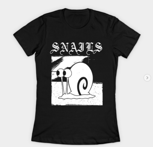 Snails T-Shirt black for women