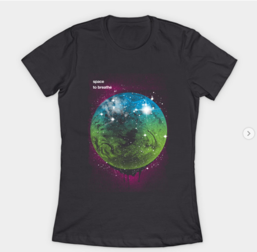 Space To Breathe T-Shirt asphalt for women