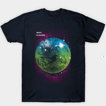 Space To Breathe T-Shirt navy for men