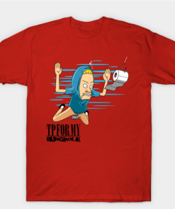 TP For My Bunghole T-Shirt red for men