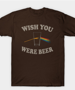 Wish You Were Beer T-Shirt brown for men