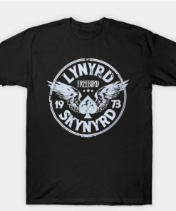 glow lynyrd slim merch T-Shirt black for men