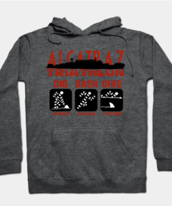 Alcatraz Triathlon Hoodie charcoal heather for unisex