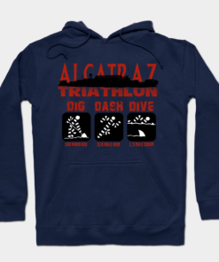 Alcatraz Triathlon Hoodie navy for unisex