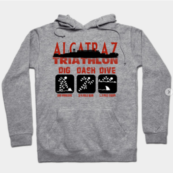 Alcatraz Triathlon Hoodie vintage heather for unisex