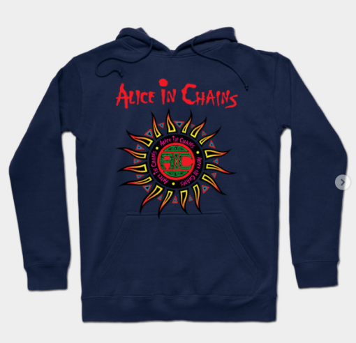 Alice in Chains Hoodie navy for unisex