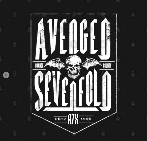 Avenged Sevenfold Band Six Hoodie black design