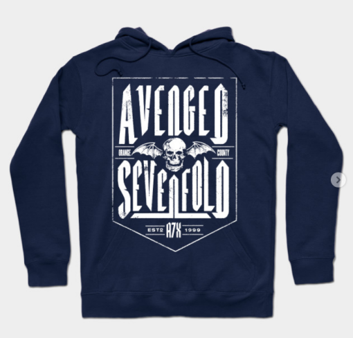 Avenged Sevenfold Band Six Hoodie navy for unisex