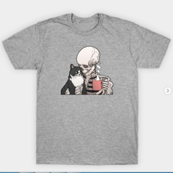 Cats And Coffee T-Shirt heather for men