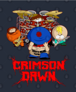 Crimson Dawn T-Shirt navy design