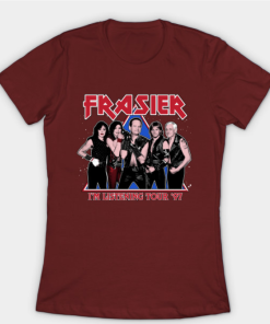 FRASIER - I'M LISTENING TOUR '97 T-Shirt maroon for women