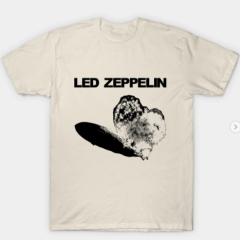 LED ZEPPELIN T-Shirt creme for men