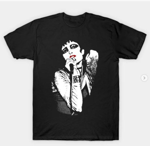 Siouxsie Sioux Red Lips T-Shirt black for men