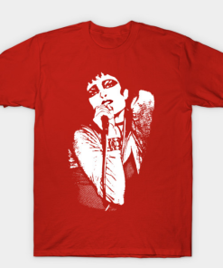 Siouxsie Sioux Red Lips T-Shirt red for men