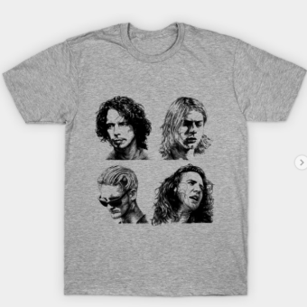 The Legends of Grunge T-Shirt heather for men